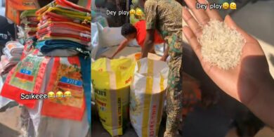 Lady nabs traders repackaging locally made rice with branded 'foreign' bags