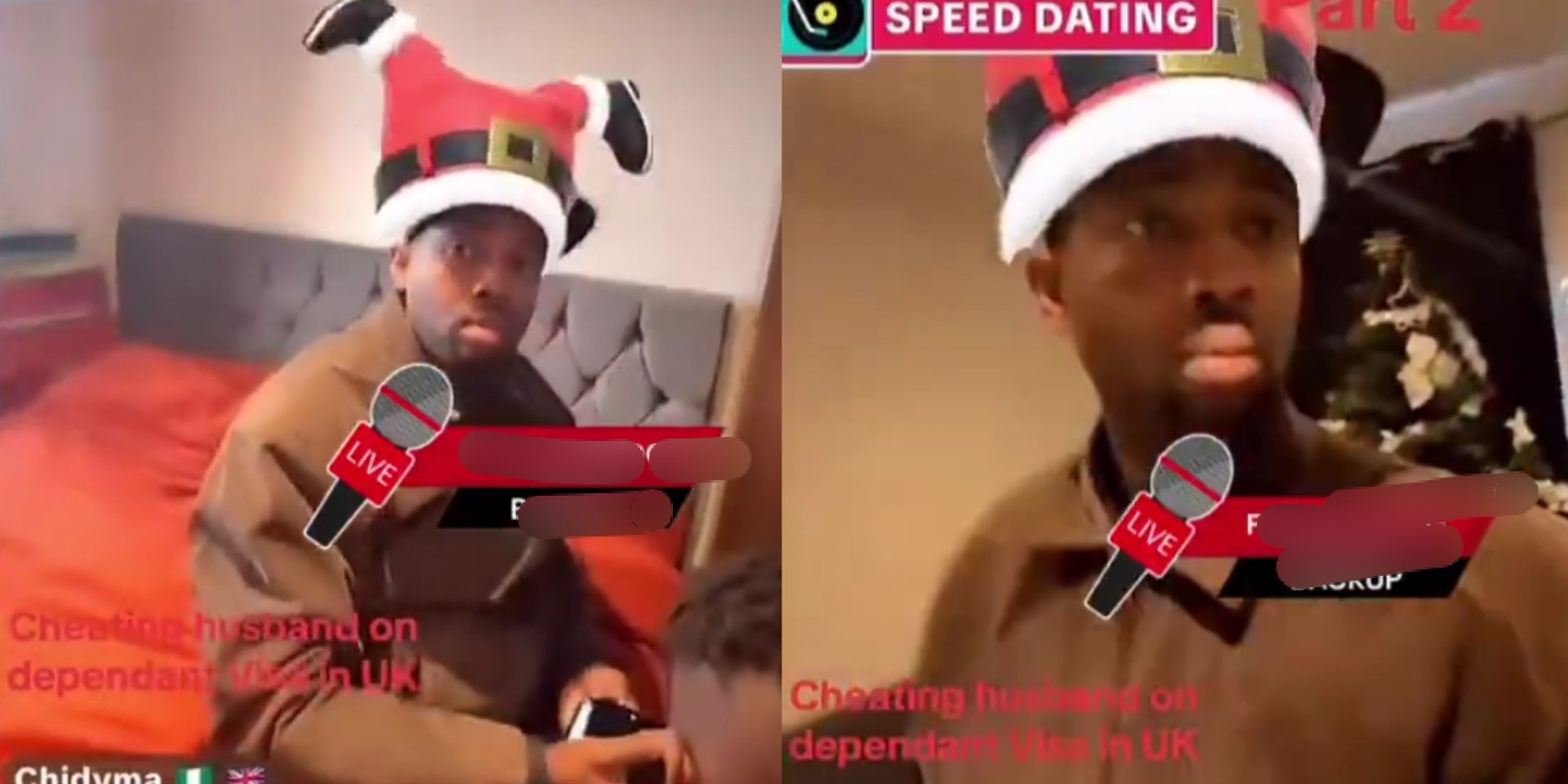 Married man on dependent Visa caught cheating on his wife after she allegedly brought him to UK