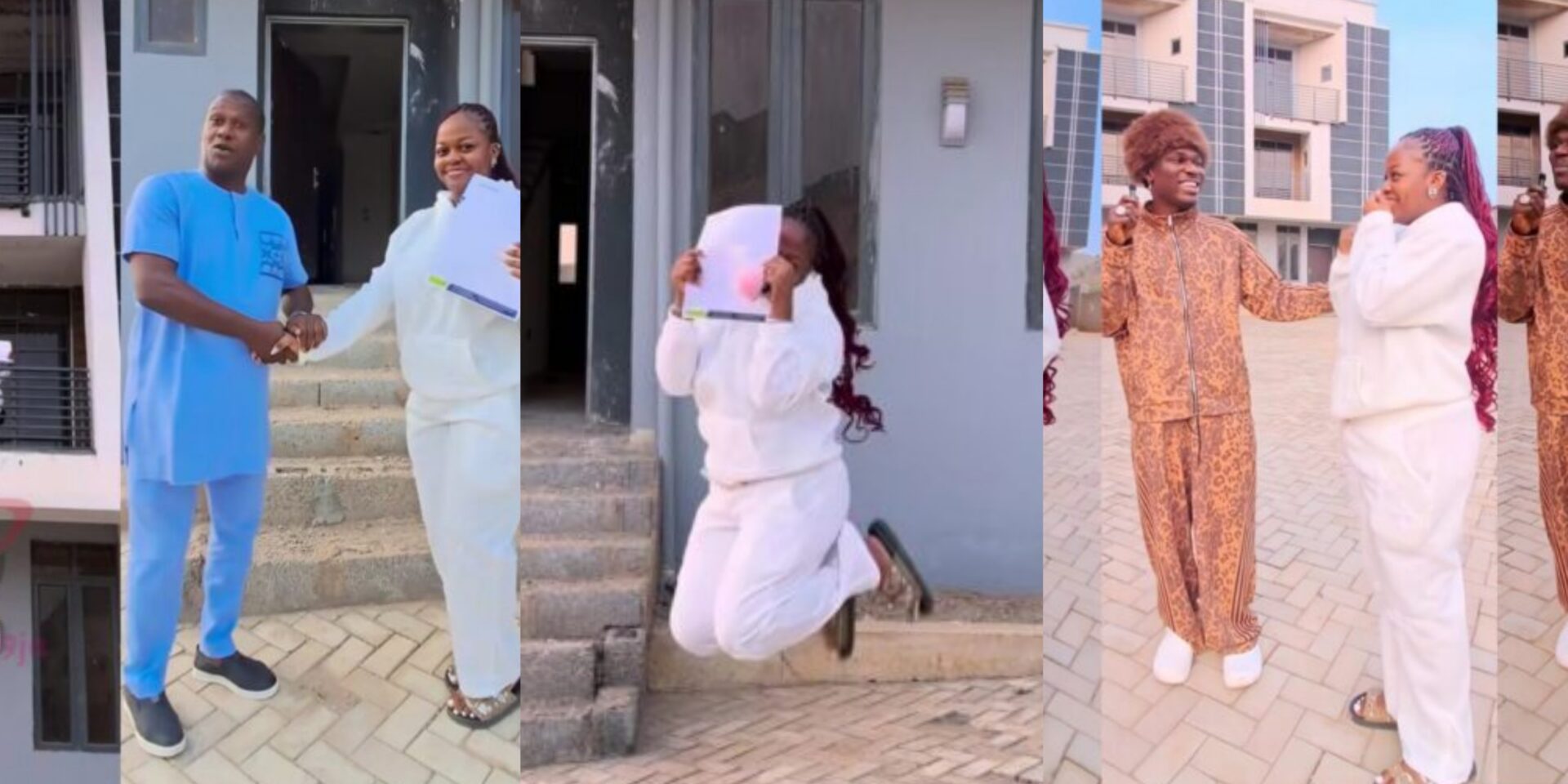 Spyro melts hearts as he gifts wife a multi-million-naira house after she requested only a wig and phone for Christmas