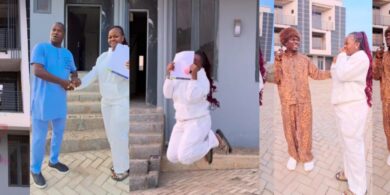 Spyro melts hearts as he gifts wife a multi-million-naira house after she requested only a wig and phone for Christmas