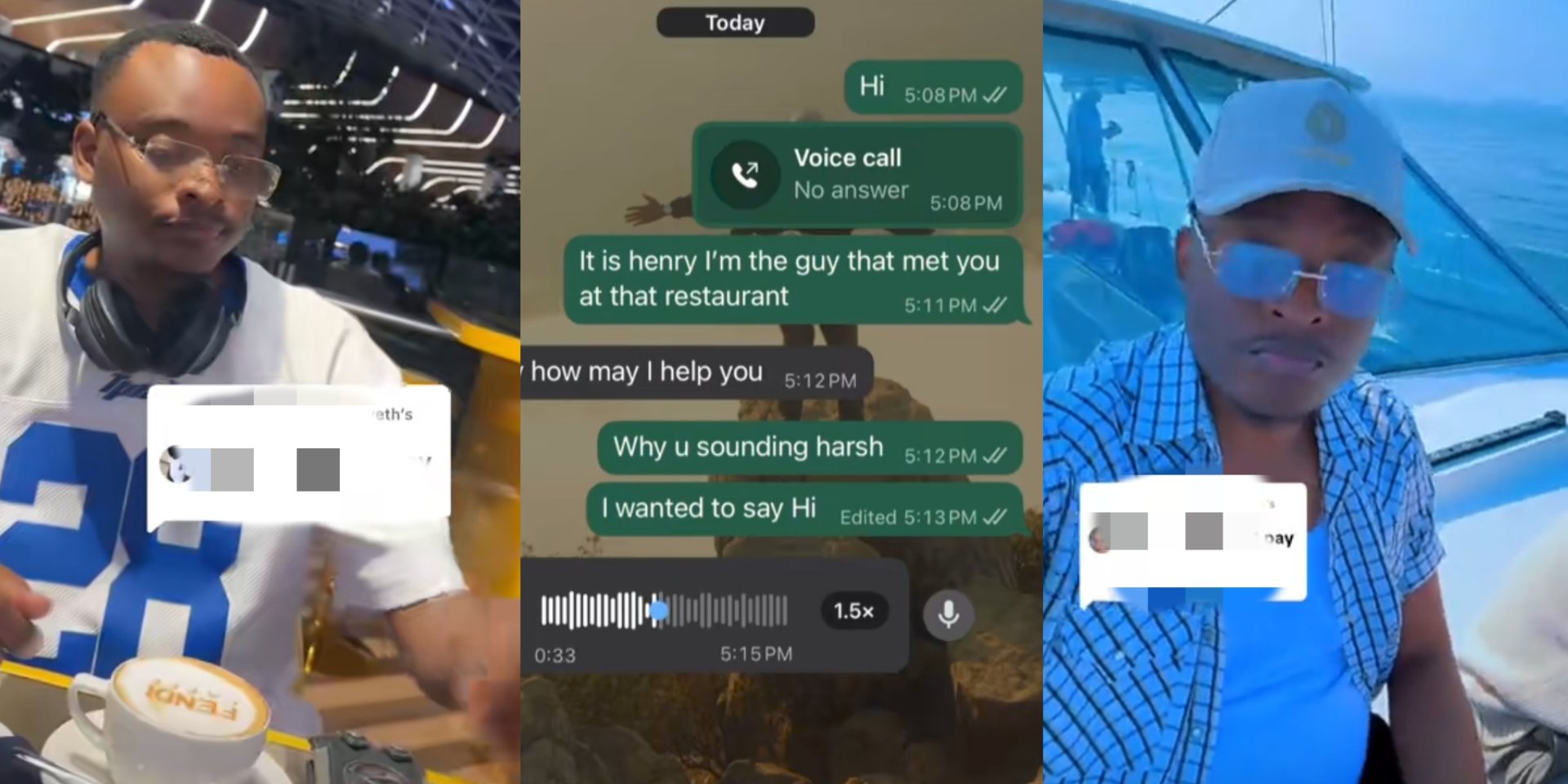 Lady blasts man for chatting her up after failing to pay for her food