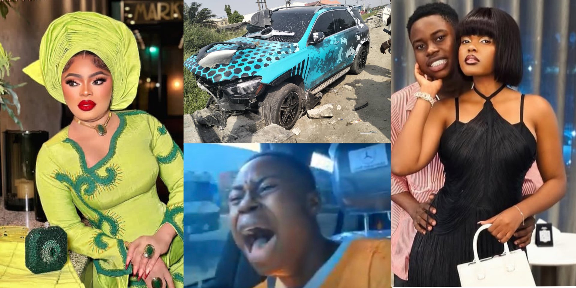 Bobrisky berates Peller for crashing his car over Jarvis