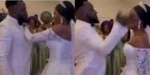 Drama as bride hugs male guest, groom loses temper at wedding reception