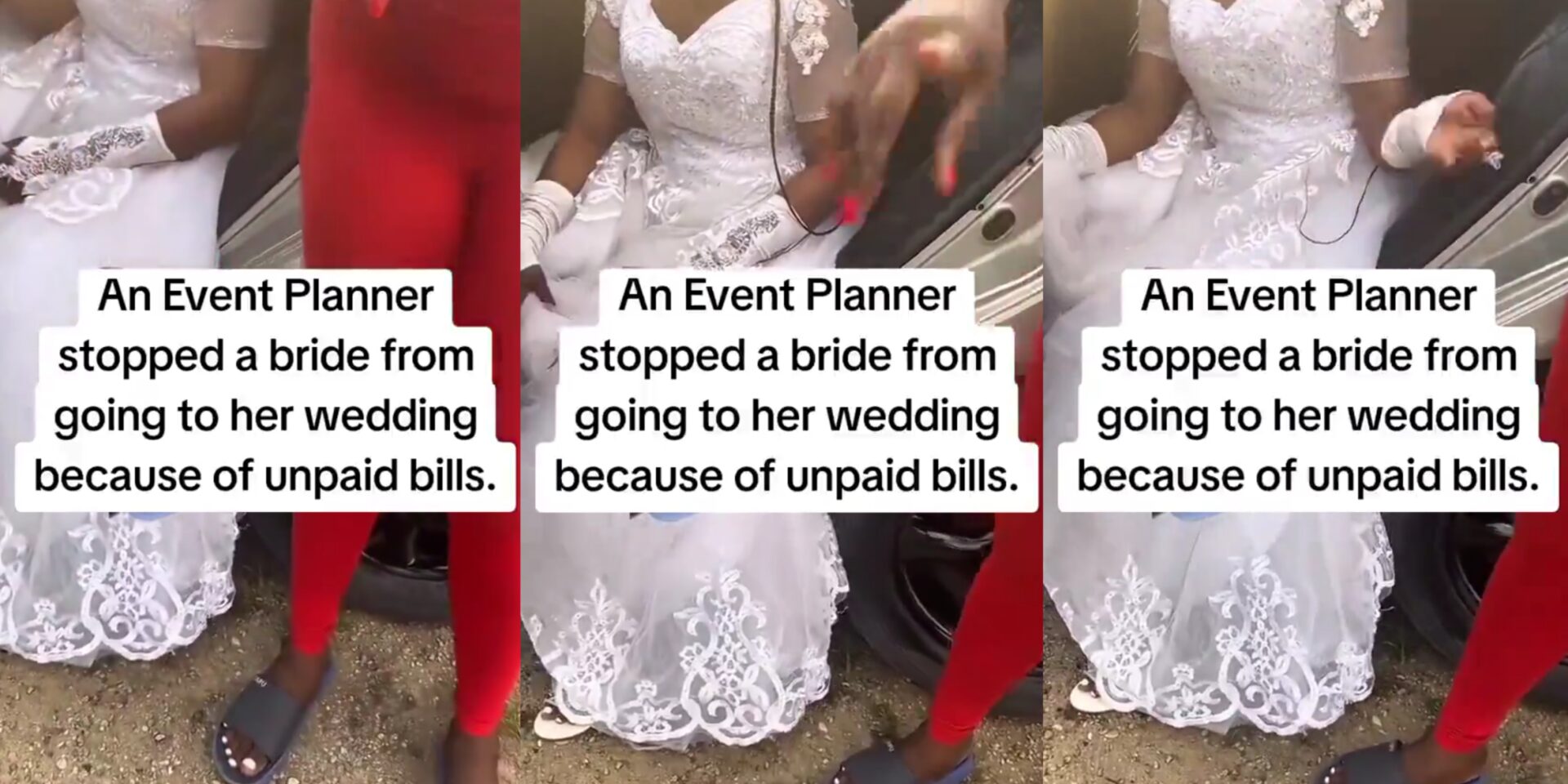 Wedding chaos as event planner stops bride from going to venue over unpaid fees