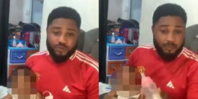 Dad cries out after wife leaves him behind with three-month-old baby