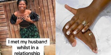 Woman reveals how she met her husband while in a relationship with another man