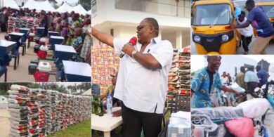 Billionaire businessman supports Mbaise community with tricycles, motorcycles, cash, and gifts for 2025 Christmas celebration