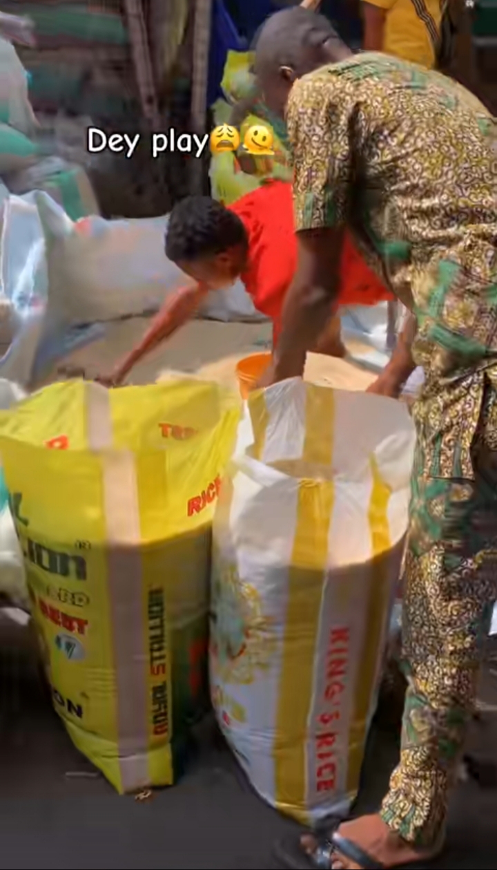 Lady nabs traders repackaging locally made rice with branded 'foreign' bags