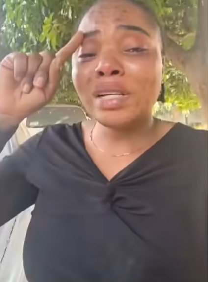 Lady cries out after brother's accident on his way to write early morning test, faces possible amputation 
