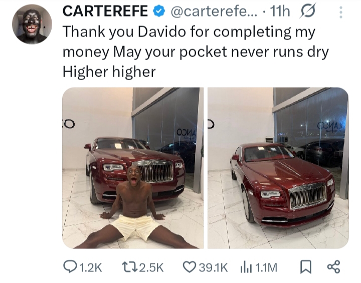 Carter Efe Rolls Royce