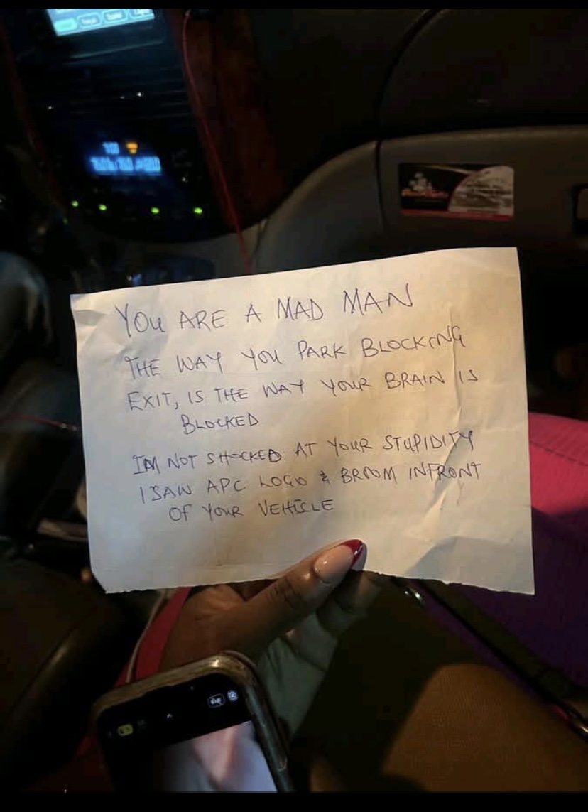 Man who found strange note on his car shares what he saw