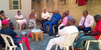 Lady travels home to report husband over nonchalance; family holds meeting, husband dozes off in front of them