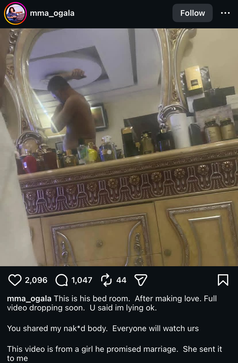 Doris Ogala releases ‘bedroom’ photo of Pastor Chris Okafor, says ‘full video to be dropped soon’