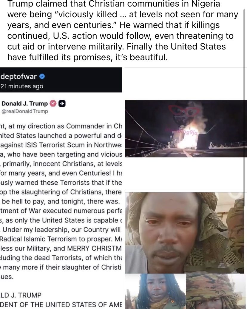 “Why Trump chose Sokoto as first location to bomb ISIS terrorists” - Lawyer