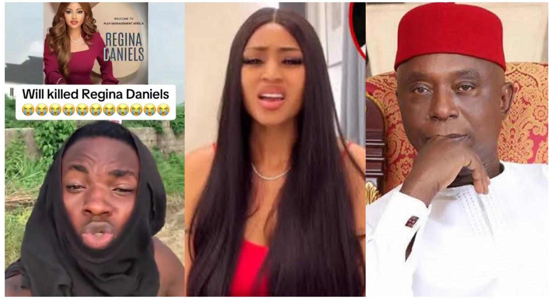 "Ned Nwoko paid us N5 million each to kill Regina Daniels" - Man claims as video goes viral