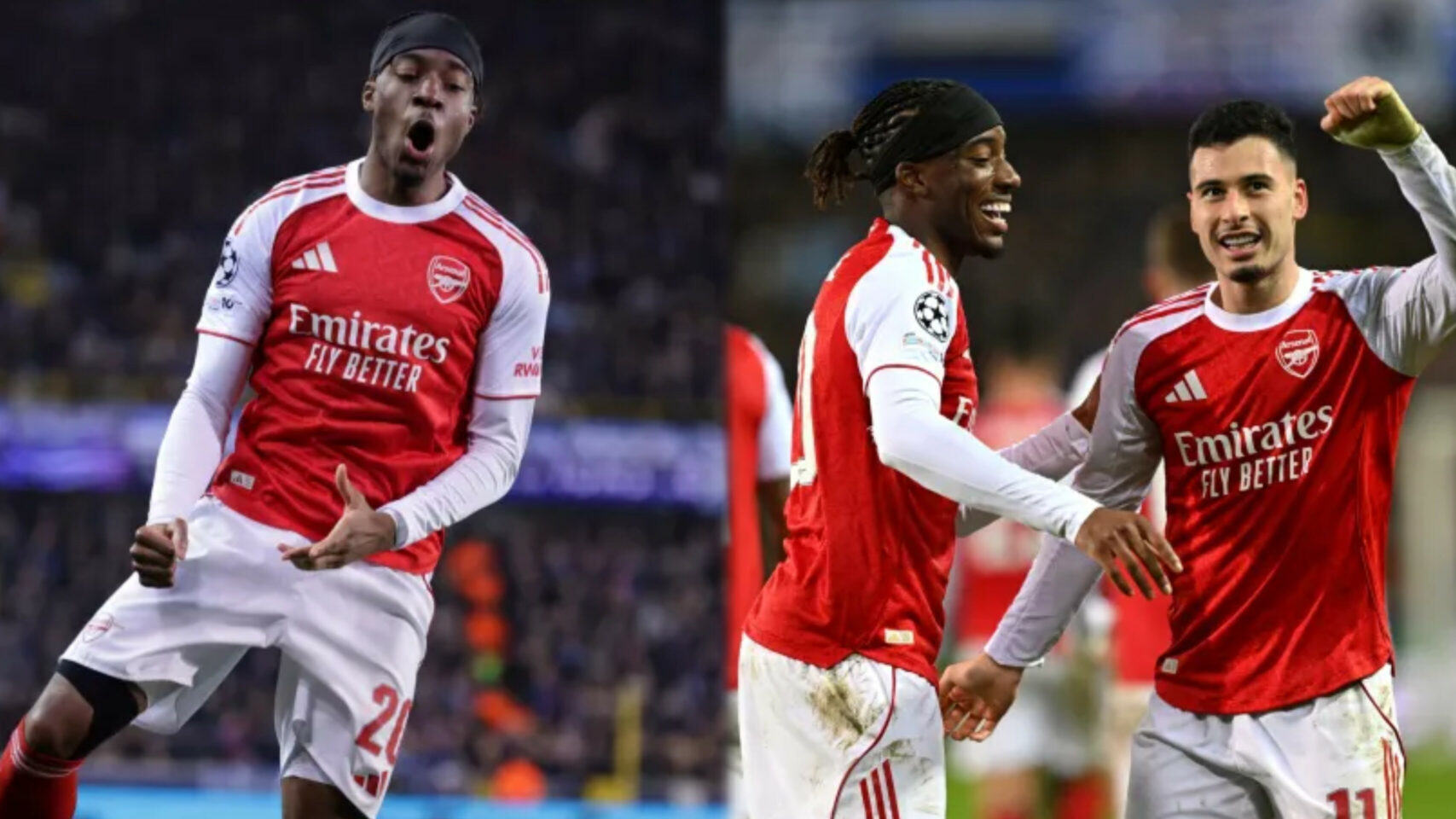 Madueke stars with double at Brugge as Arsenal maintain perfect Champions League record