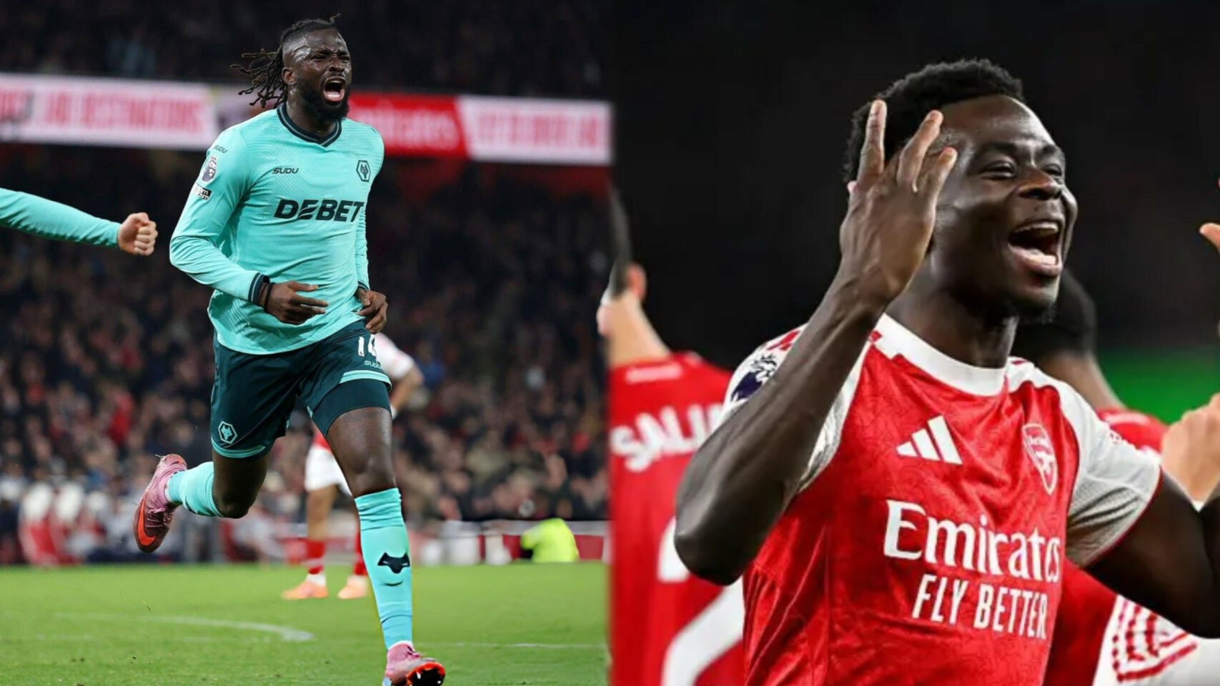 Arokodare late header not enough as own-goals cost Wolves against Arsenal