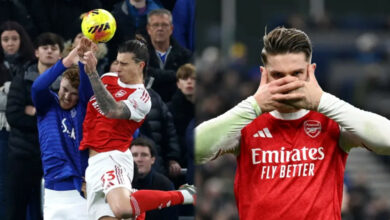 EPL: Arsenal reclaim top spot with hard-earned win at Everton