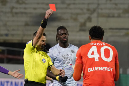 Serie A: Okoye apologises after early red card sinks Udinese