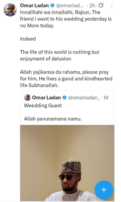 Young groom passes away a day after his wedding