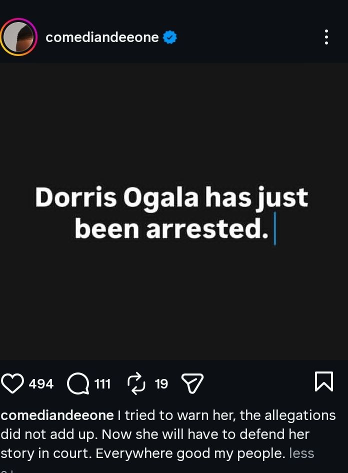 Deeone Instagram post