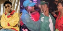 "He's always after divorced women" – Fans react as Bella Shmurda whispers to Annie Macaulay in viral event clip