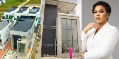 “Living in my answered prayers!” — Diiadem unveils her multi-million naira mansion in grand style