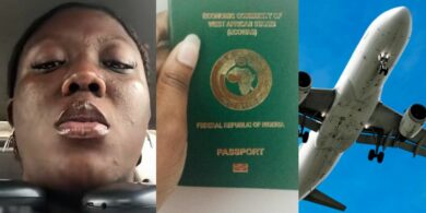 "It was just 15 minutes to take off" - Lady recounts how she forgot her passport on relocation day