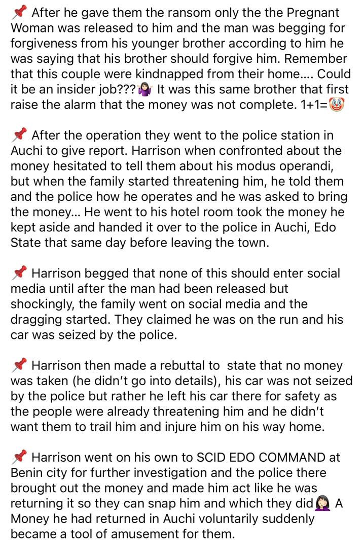 “He removed the money to replace it with a tracking chip” – Harrison Gwamnishu’s lawyer alleges