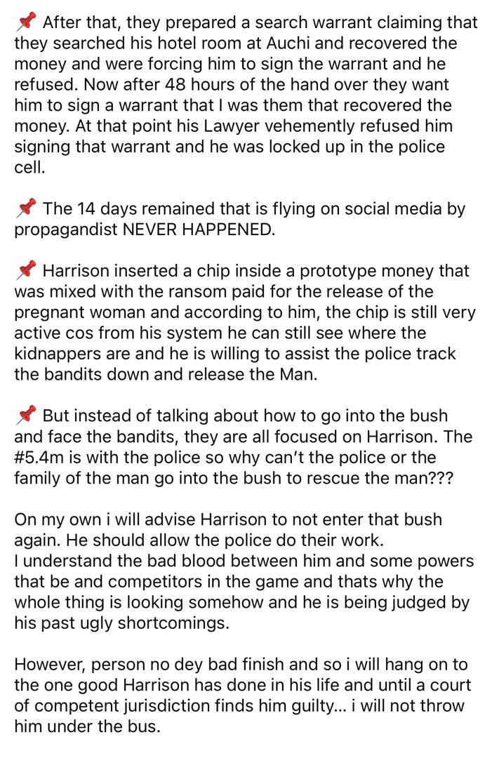 “He removed the money to replace it with a tracking chip” – Harrison Gwamnishu’s lawyer alleges