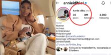 Confusion as Annie reverts Instagram name back to ‘Annie Idibia’ amid 2Baba and Natasha’s ongoing drama
