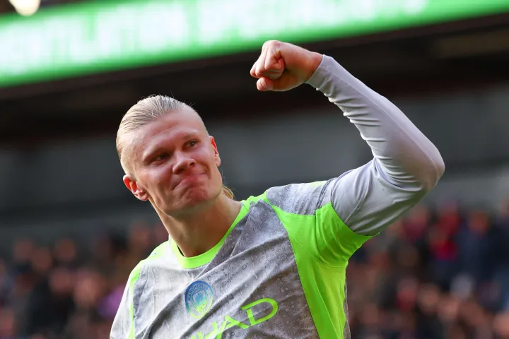 EPL: Haaland bags brace as Manchester City down Crystal Palace