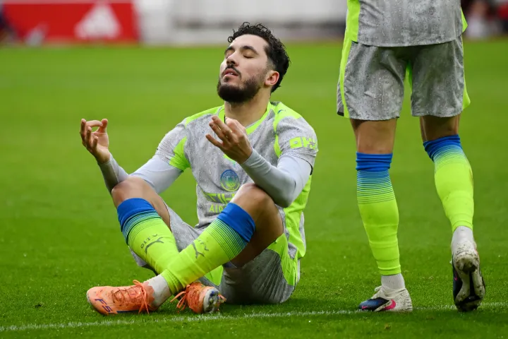 EPL: Late Cherki strike sends Man City top at Forest