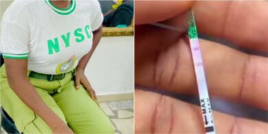 Corps member cries out after finding out she's actually pregnant after 'faking' it to leave camp