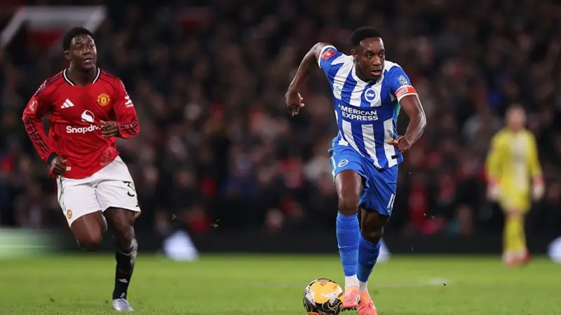 Man United kicked out of FA Cup as Welbeck leads Brighton victory