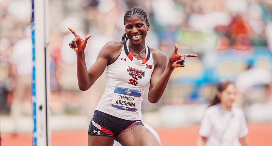 Adeshina matches Nigerian high jump record at Razorback Invitational
