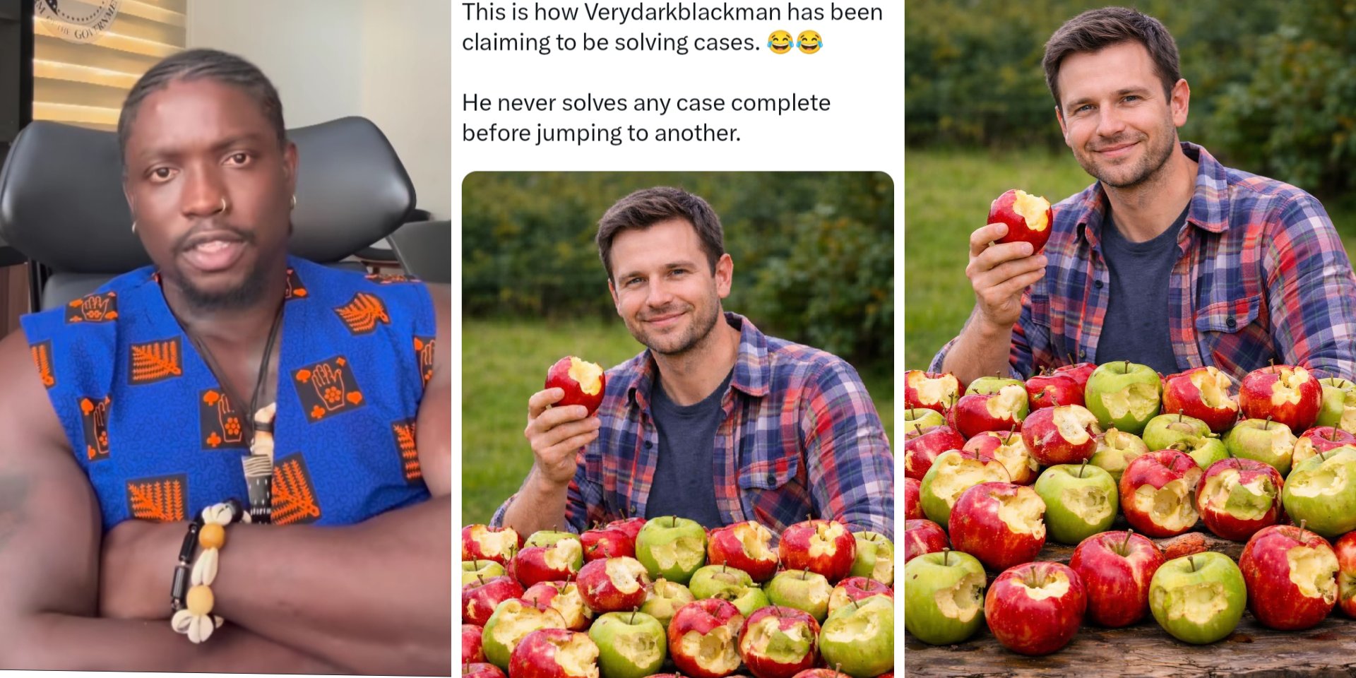 "For the first time, I cried" – Verydarkman reacts emotionally to viral meme about him, shares what he noticed