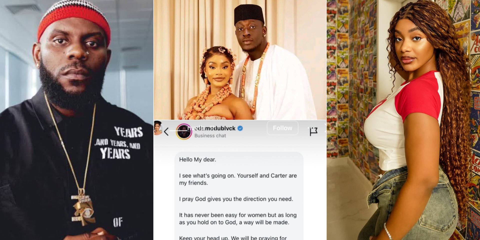 Odumodublvck s Instagram DM To Carter Efe s Baby Mama Surfaces Sets Odumodublvck s Instagram DM To Carter Efe s Baby Mama Surfaces Sets