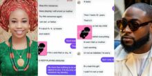 Anu Adeleke, the young girl whose mother previously claimed Davido is her father, has shared an alleged chat with the singer after requesting a DNA test to establish her identity.