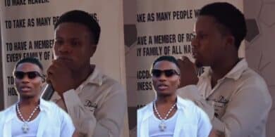 Man thanks God for surviving accident, praises Wizkid’s new song during church testimony