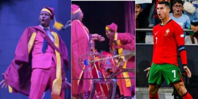 Moment UNILAG first class graduate pulls off Ronaldo's iconic 'Sui' celebration pose