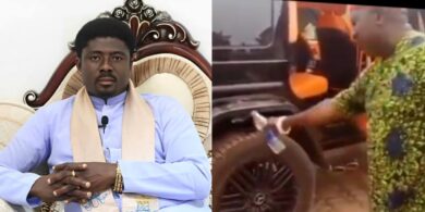 Rev. Father Ebube Muonso takes G-Wagon to traditional ruler for blessings