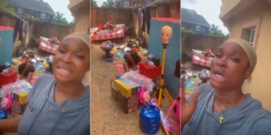 Lady cries out after alleged forceful eviction over eight months’ rent arrears
