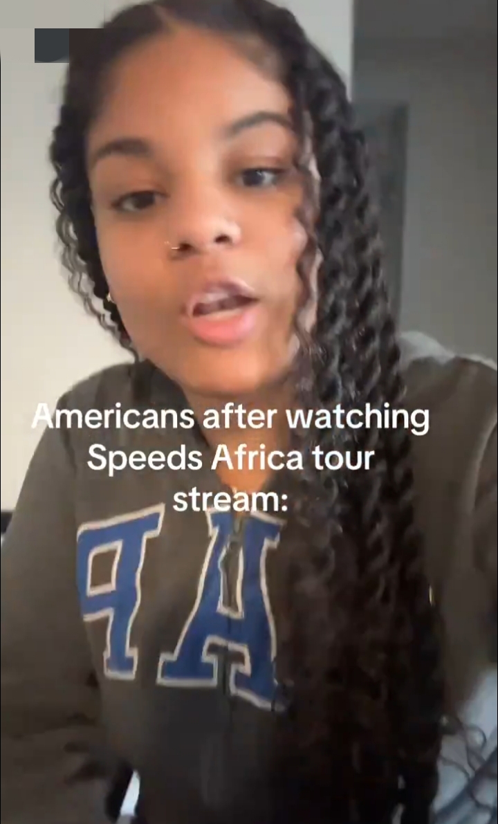 American lady says IShowSpeed changed her view of Africa