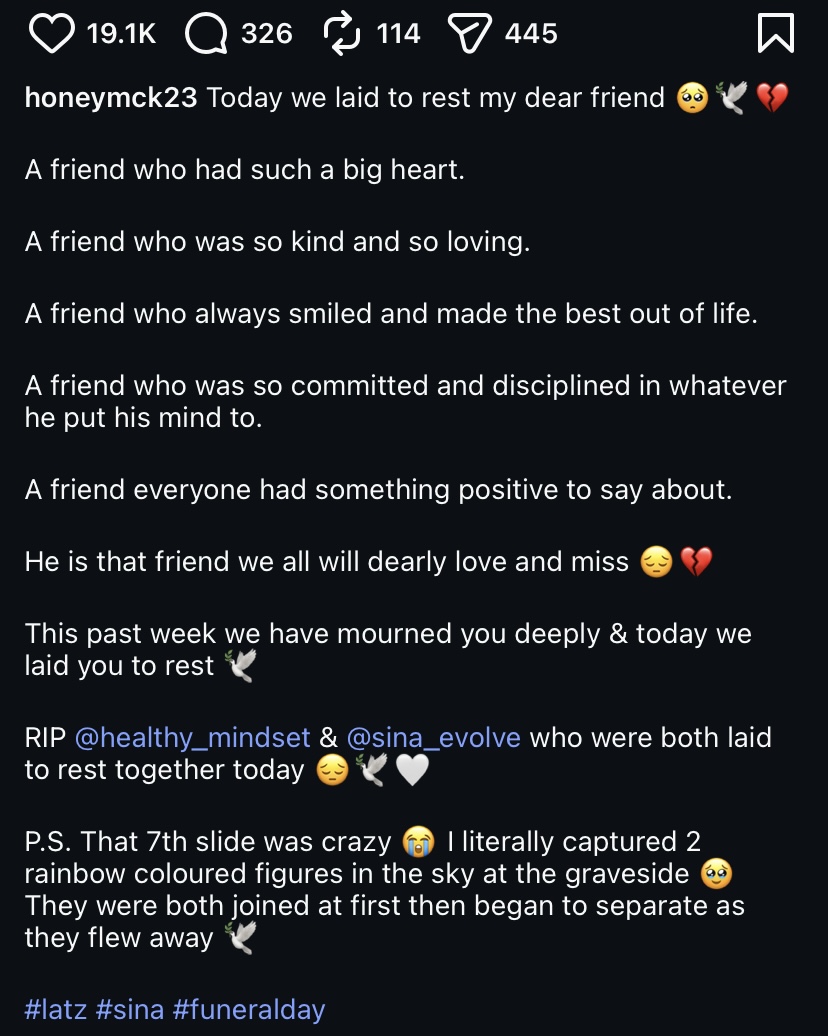 Lady who attended Anthony Joshua’s friends’ funeral shares strange thing she saw above their graves