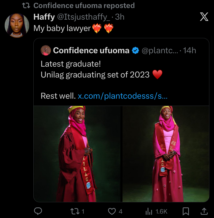 UNILAG Law graduate passes away a day after her convocation