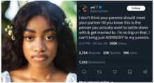 Not until I’m sure of marriage – Lady sets rule on introducing partners to parents