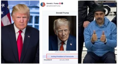 "Acting President of Venezuela” - Trump’s controversial post sparks online reactions