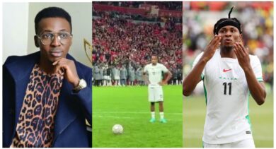 "How do you chew gum when you need all your available brain capacity to score penalty?" - Gospel artist, Frank Edward