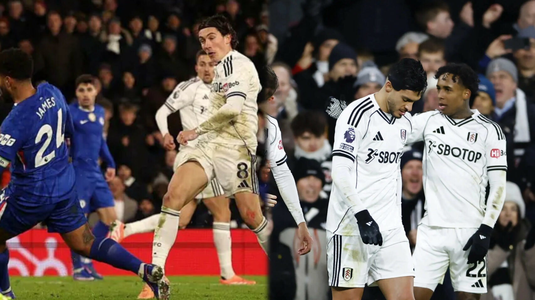 EPL: Fulham sink 10-man Chelsea as Rosenior watches on